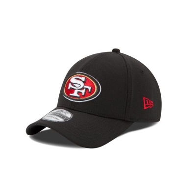 Black San Francisco 49ers Hat - New Era NFL Team Classic 39THIRTY Stretch Fit Caps USA8194025